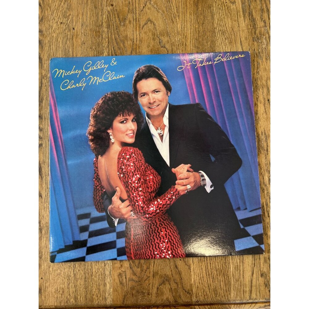 Mickey Gilley & Charly McClain "It Takes Believers" Vinyl Record Country Album
